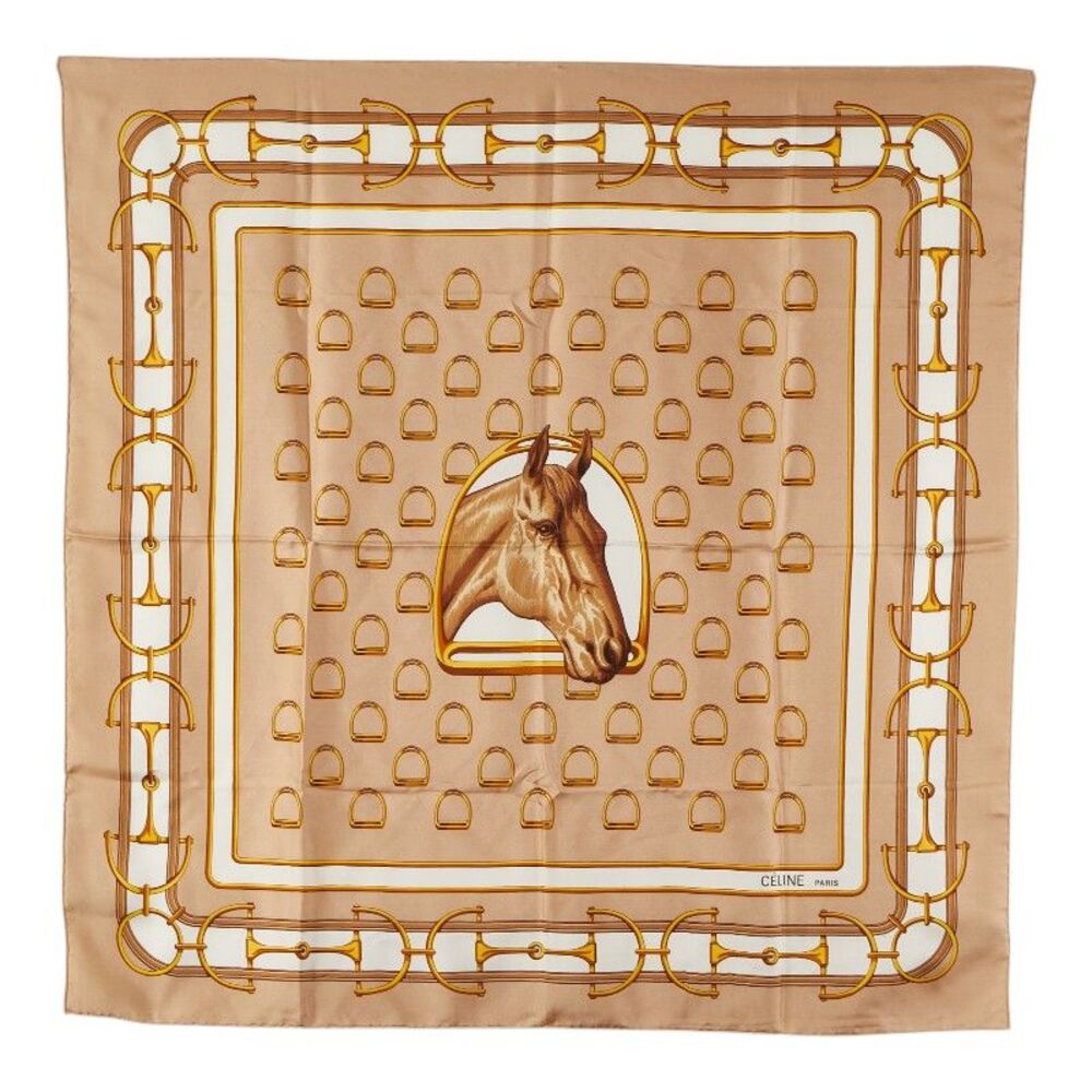 Celine Horsebit Silk Scarf